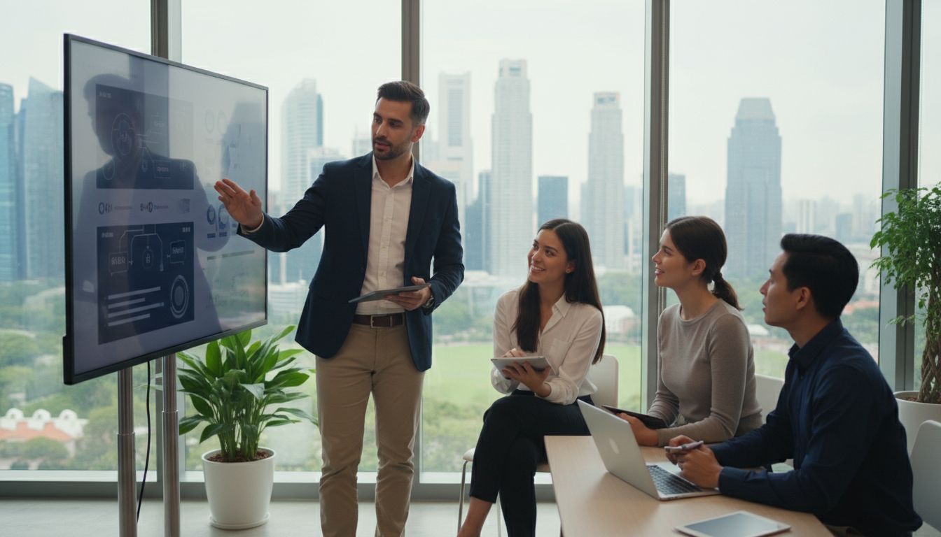 Singapore Skyline and Tech Office